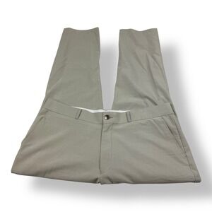 State and Liberty Mens Athletic Fit Chino Performance Pants Gray 38x27
